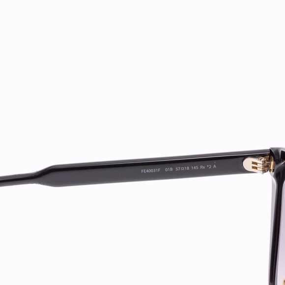 Fendi FE40031F 01B Cat Eye Women Black/Gradient Smoke Sunglasses (Pre-own)